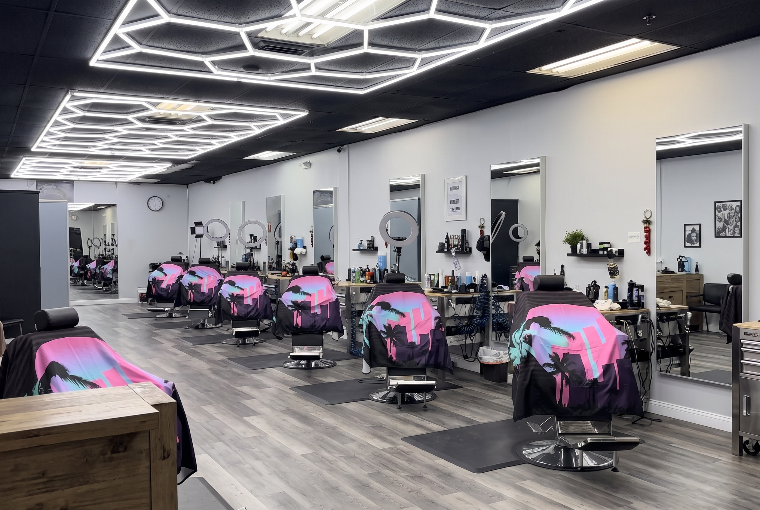 Interior of Gabriel Cut Club in Davie, Florida